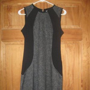 Michael Michael Kors Black/Gray Sleeveless Dress
